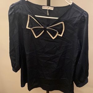 Modcloth size S navy blue blouse